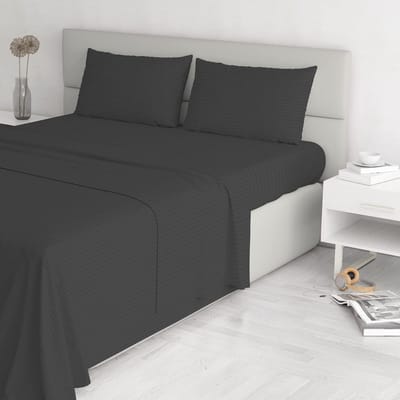 Dailygoods- Beddengoed Set - 250 x 300 cm Bovenlaken - 170 x 200 cm Onderlaken - 2 Kussenslopen 52 x 82 cm - 100% Polyester Satijn - Luxe en Elegante Lijnen - Dekbedovertrekset