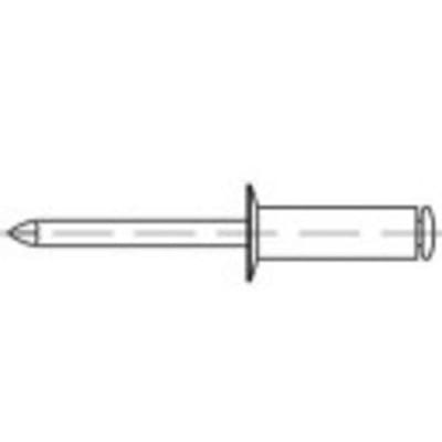 TOOLCRAFT 160184 Open popnagel (Ø x l) 4 mm x 16 mm Staal Staal 500 stuk(s)