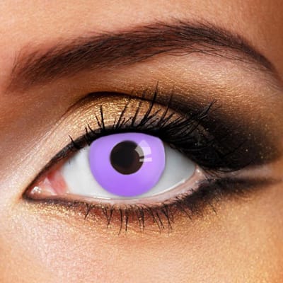 Partylens® paarse kleurlenzen - Light Purple Out - zachte jaarlenzen met lenshouder - Halloween - Cosplay