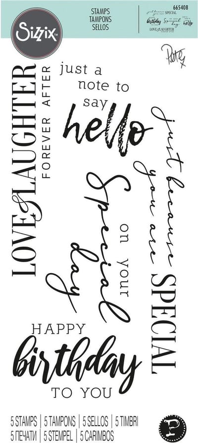 Clear stamps sunnyside 6- Sizzix
