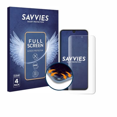 Savvies - Screenprotector voor Samsung Galaxy F17 - Folie Beschermfolie transparant volledig dekking 4 Stuks