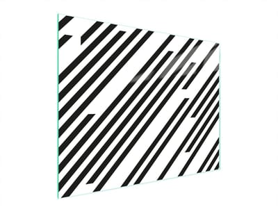 TMK ArtDeko Serie - Snijplank Glas - 52x40cm - Antislip - Geschikt voor Inductie