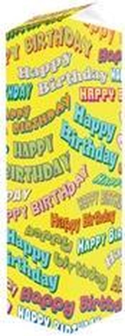 Drop - Melkpak - Happy Birthday - Gevuld met Drop - In cadeauverpakking met gekleurd lint