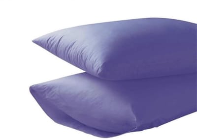100%  Katoen- Kussenslopen - Set van 2 - 60x70 cm- Paars