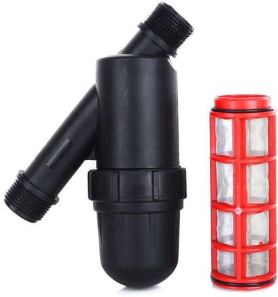 Dailygoods- Irrigatiefilter Heavy Duty - 3/4 Inch Schermfilter - Roestvrijstalen 120 Mesh Zeef - Tuinieren - Druppelirrigatie - UV-bestendig - Filter