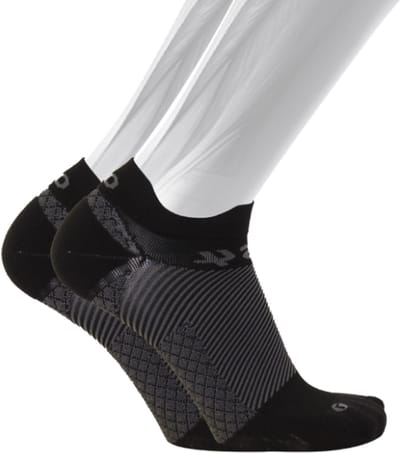 OS1st FS4 fasciitis plantaris compressie sneakersokken maat S (34-37) – zwart – hielspoor – vermoeide voeten – pijn onder de voetboog – hielpijn – ademend – vochtregulerend – verkoelend - naadloos – antibacterieel