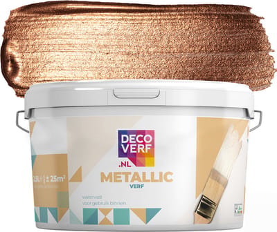 Decoverf metallic verf brons, 2.5L