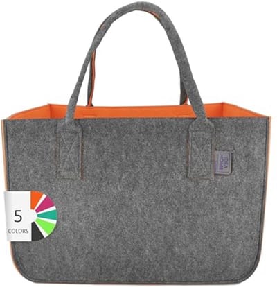 Oranje XL Vilt Tas voor Duurzaam Gebruik