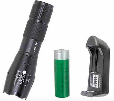 LED zaklamp torch 18650 zoom waterproof XM-L T6 3800LM 5 Zoomable / 3.7V accu