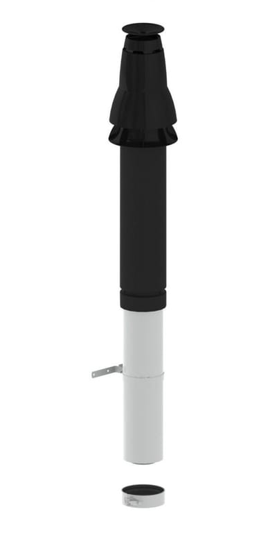 Remeha Dakdoorvoer, DN 80/125, antraciet, M87873