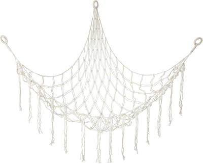 Hangmat voor Zacht Speelgoed | Duurzaam Opbergnet voor Kinderen | Stijlvol Boho Decor | 140 x 80 cm