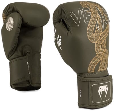 Venum Serpenti Bokshandschoenen Khaki Brons Ivoor - 10 OZ