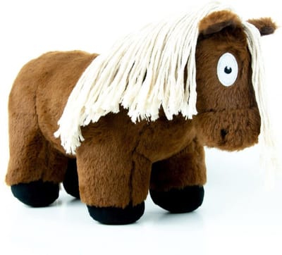 Crafty Ponies Paarden Knuffel - Paarden Speelgoed - Knuffel - Voor kind & baby - Pluche Paarden - Knuffelbeest - Speelgoed Kind - Stuffed Animal - 48cm - Bruin met Witte manen