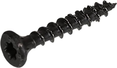Blackline bevestigingsmaterialen - Zwarte spaanplaatschroeven met HCP-coating – Blackline - Platkop / 3.0 x 20mm / 100