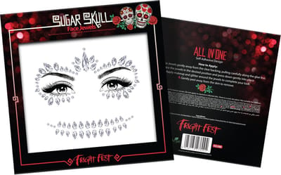 PaintGlow - Face Jewel Sugar Skull - Skelet - Doodshoofd - Schedel Kostuum - Halloween Kostuum - Face Gems