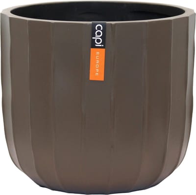 Capi Europe - Bloempot bol Craft - 9x8 - Warm taupe - Opening Ø7 - Bloempot voor binnen - 5 jaar garantie - BCRWT139