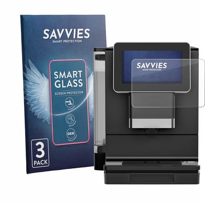 3 Stuks Savvies Screenprotector - geschikt voor Nivona NIVO 9101 / 9103 - beschermfolie glas transparant