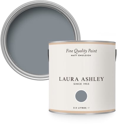 Laura Ashley Muurverf Mat 2.5L Dark Slate Grijs