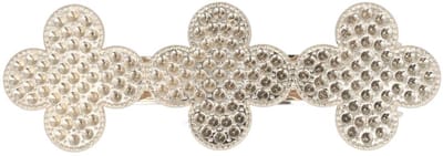 Haarsoires Haarspeld Patentspeld 7cm - Klavervorm – Metaal – Zilver - Haarspelden voor Dames - Haarklem - Haarclip - Haaraccessoires - Hair Clip - Decoratieve Haaraccessoire