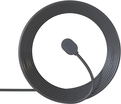 Arlo magnetische stroomkabel voor buiten (zwart) - STROOMKABEL - Arlo Gecertificeerd Accessoire - 7,6 m magnetische stroomkabel - Compatibel met Arlo Ultra 2 (+XL), Pro 5, pro 4 (+XL), Pro 3, Go 2 beveiligingscamera's & floodlight - VMA5601C-100PES