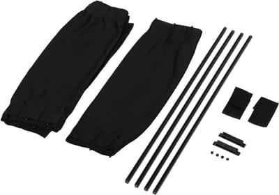 2x Universele Auto Zonnescherm Zijkant Raam – Opvouwbare UV Bescherming Gordijn, Zonneklep voor Auto, Raamgordijn & Auto Styling - Zwart - Maat 50x39cm