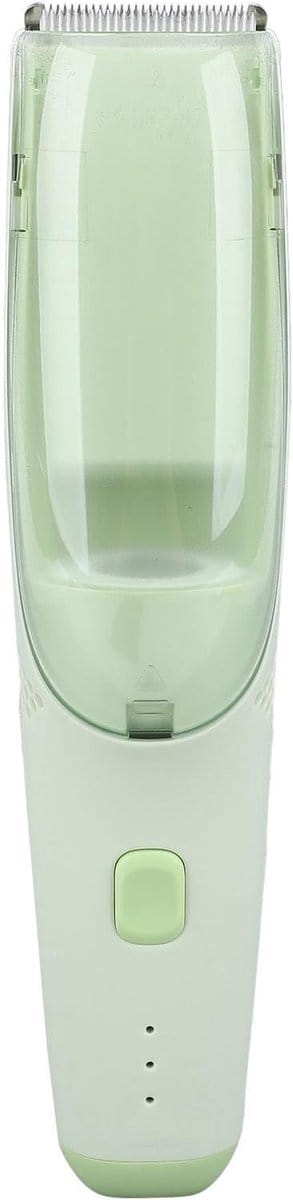 Baby Haar Klipper - Kinder Tondeuse - Veilig Haar Knippen - Met Vacuüm Opvang - 21 x 4.5 cm - Groen