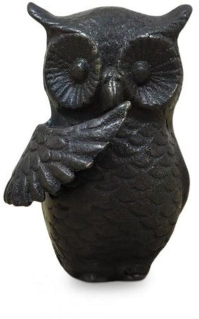 Bronzartes - bronzen mini urn - grafdecoratie - uil - 7 x 7 x 10,5 cm
