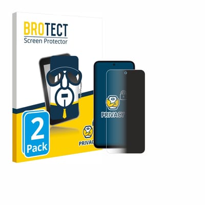 BROTECT - privacy screenprotector voor Xiaomi Redmi 15 4G - Folie Beschermfolie Blauwlichtfilter 2 Stuks