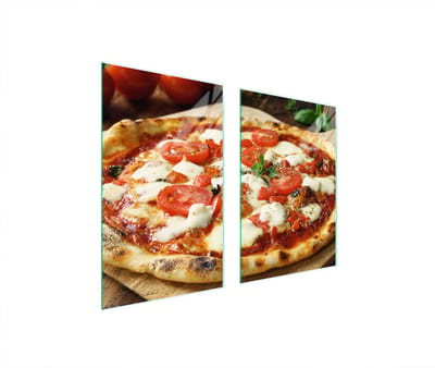 TMK ArtDeko - Snijplank - Glas - 65x52 cm - Pizzamotief