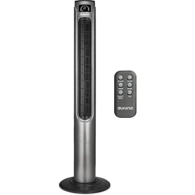 Auronic Torenventilator - Staande Ventilator met Afstandbediening - 55W - 45dB - 118cm - Donkergrijs