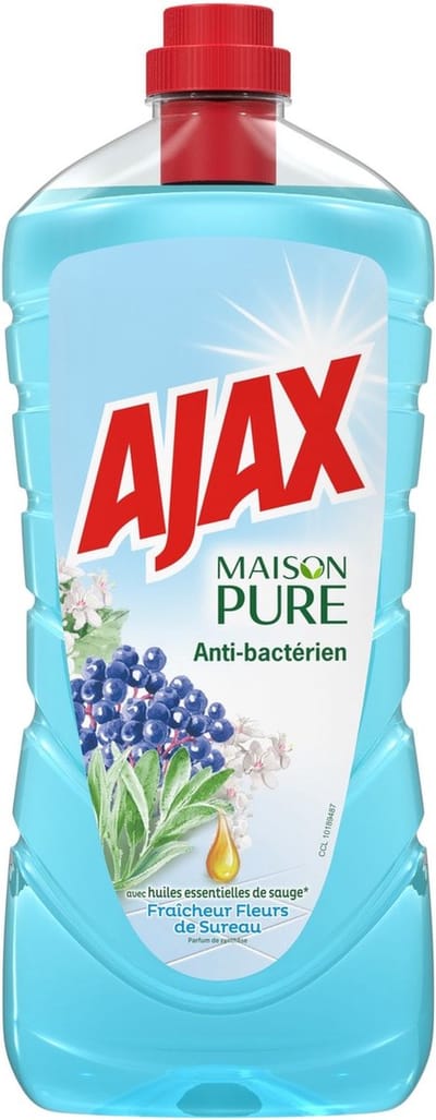 Desinfecterende Huishoudelijke Reiniger AJAX Vlierbloesem Pure Home Desinfecterende Huishoudelijke Reiniger AJAX Vlierbloesem Pure Home Desinfecterende Huishoudelijke Reiniger 2x1,25 liter