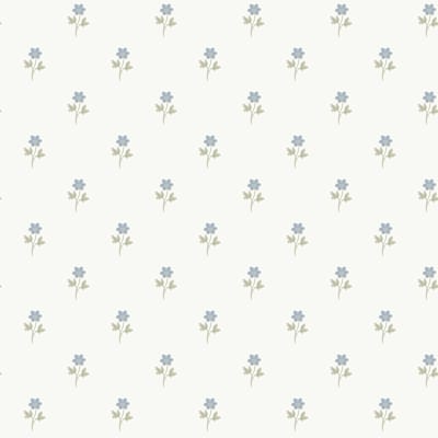 Boråstapeter Vliesbehang 6974 - Österlen - Bloemen Blauw - 53cm x 10.05m