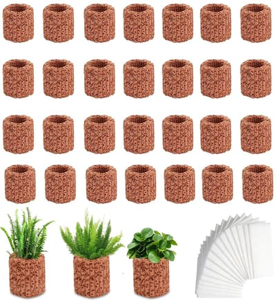 Thijox - 30 Stukken Vaste Ringen voor Waterplanten in Aquarium, 2,5 cm Keramische Argilla Ringen voor Onderhoud, Ideaal voor Zwembaden en Aquaria