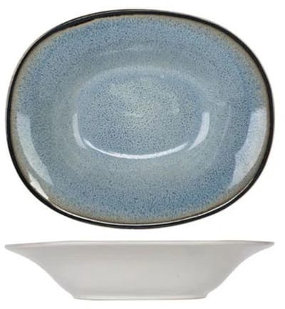Cosy & Trendy Diepe Borden Fez Blauw - Set van 4 18 x 22 cm Aardewerk - Vaatwasser-, Magnetron- & Ovenbestendig