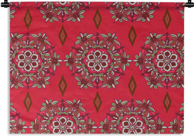 Wandkleed - Wanddoek - Mandala - Design - Bloem - 60x45 cm - Wandtapijt