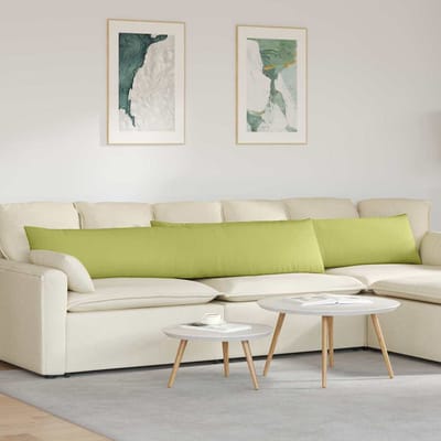 vidaXL - Zitkussens - 2 - st - Stof - Lichtgroen - 200 - x - 40 - cm
