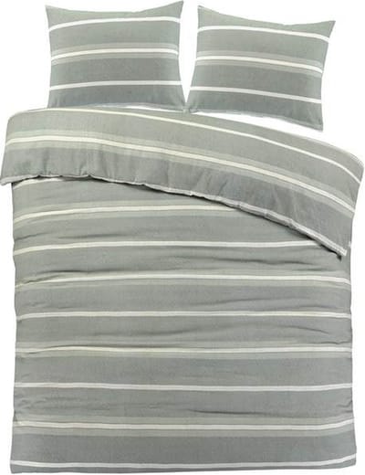 Day Dream Seefeld Flanel - Dekbedovertrek - Lits-jumeaux - 240x200/220 cm - Groen