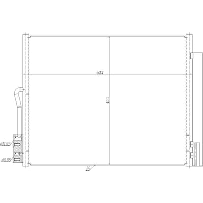 Condensor, airconditioning NRF 350478