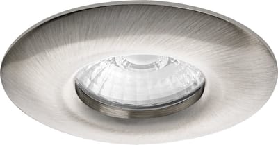 Spot Armatuur GU10 - Proma Luno Pro - GU10 Inbouwspot - Waterdicht IP65 - Rond - Nikkel - Aluminium - Ø82mm