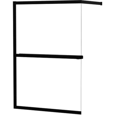 Allibert Inloopdouche Lexie 140x200cm - Mat Zwart Profiel - 8 Mm Helder Glas