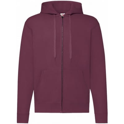 Fruit of the Loom Klassieke herenhoodie (Bourgondië)