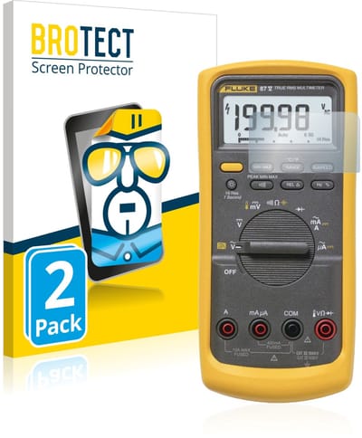 BROTECT - Screenprotector voor Fluke 87v - Folie Beschermfolie transparant 2 Stuks