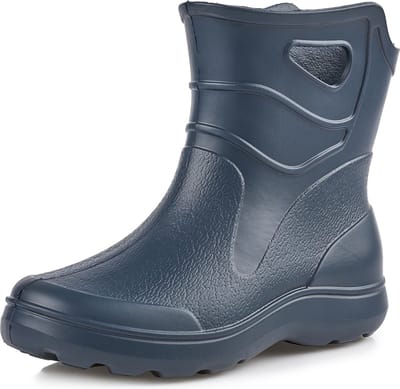 Ladeheid Heren Regenlaarzen - Gevoerd en Waterdicht Vederlicht - EVA - LA-KL-027m - Donkerblauw - 43
