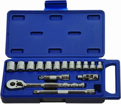 16-delige 3/8" gereedschapsset voor aandrijving en aandrijfgereedschap