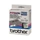 Brother TX-M51 tape mat zwart op transparant 24mm (origineel)