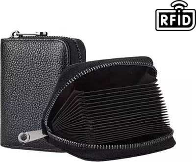 CHPN - Pasjeshouder - Portemonnee - Creditcardhouder - Pashouder - Pasjeshoesje - Wallet - Portemonnee - Zwart - Creditcard Houder - Pasjeshouder - Cadeau - RFID - Kunststof
