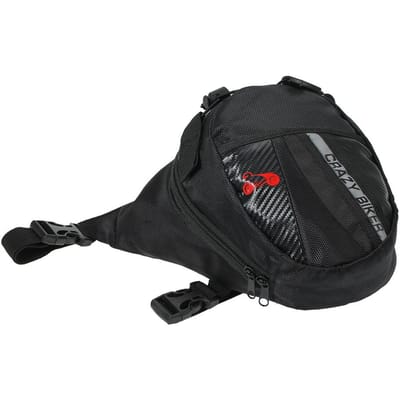 Draagbare waterdichte motorfiets heuptas Outdoor beenzak Elastische riem motorfiets heuptas black