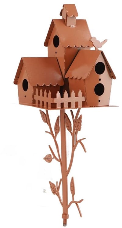Solidchoice - Dailygoody - Vogelhuis van metaal - Tuindecoratie - Eenvoudig te monteren - Kleur E - Geschikt voor vogelliefhebbers - Vogelhuisje voor kolibries