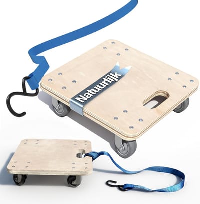 Transporthulp 30 x 30 x 8,5 cm - Draagkracht 250 kg - Ideaal voor Onhandige Apparaten en Meubels