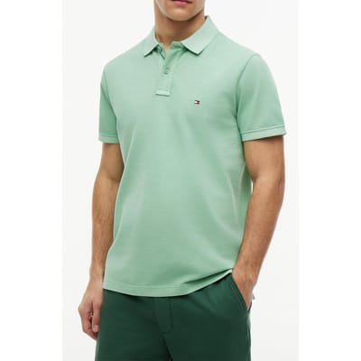 Tommy Hilfiger Garment Dye Regular Polo Cut Grass Größe: M | Poloshirts Outlet | Herren